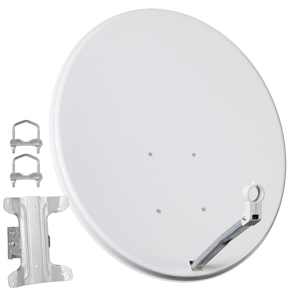 Antena satelitarna CORAB 80 cm — biała
